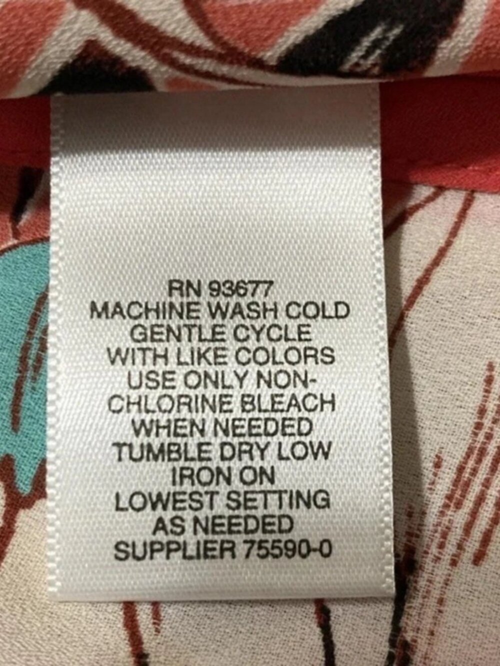 Women Liz Claiborne Pink Floral Design Polyester Sleeveless Pullover Blouse XL - Picture 3 of 8